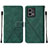 Custodia Portafoglio In Pelle Cover con Supporto Y02B per Motorola Moto G Stylus (2023) 4G Verde