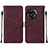 Custodia Portafoglio In Pelle Cover con Supporto Y02B per OnePlus 11R 5G Rosso