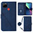 Custodia Portafoglio In Pelle Cover con Supporto Y02B per Realme 7i RMX2193 Blu