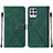 Custodia Portafoglio In Pelle Cover con Supporto Y02B per Realme 8i Verde