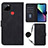 Custodia Portafoglio In Pelle Cover con Supporto Y02B per Realme C12 Nero