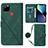 Custodia Portafoglio In Pelle Cover con Supporto Y02B per Realme C25 Verde