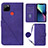 Custodia Portafoglio In Pelle Cover con Supporto Y02B per Realme C25 Viola