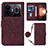 Custodia Portafoglio In Pelle Cover con Supporto Y02B per Realme GT Neo5 5G Rosso