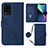 Custodia Portafoglio In Pelle Cover con Supporto Y02B per Realme Narzo 30 5G Blu