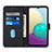 Custodia Portafoglio In Pelle Cover con Supporto Y02B per Samsung Galaxy A02