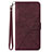 Custodia Portafoglio In Pelle Cover con Supporto Y02B per Samsung Galaxy A03 Core Rosso Rosa