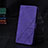 Custodia Portafoglio In Pelle Cover con Supporto Y02B per Samsung Galaxy A03 Viola