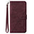 Custodia Portafoglio In Pelle Cover con Supporto Y02B per Samsung Galaxy M53 5G Rosso Rosa