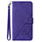 Custodia Portafoglio In Pelle Cover con Supporto Y02B per Samsung Galaxy M53 5G Viola