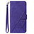 Custodia Portafoglio In Pelle Cover con Supporto Y02B per Samsung Galaxy S20 Lite 5G Viola