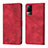 Custodia Portafoglio In Pelle Cover con Supporto Y02B per Vivo V21e 4G Rosso