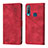 Custodia Portafoglio In Pelle Cover con Supporto Y02B per Vivo Y11 Rosso