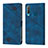 Custodia Portafoglio In Pelle Cover con Supporto Y02B per Vivo Y17 Blu