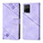 Custodia Portafoglio In Pelle Cover con Supporto Y02B per Vivo Y21 Lavanda