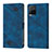 Custodia Portafoglio In Pelle Cover con Supporto Y02B per Vivo Y32 4G Blu