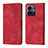 Custodia Portafoglio In Pelle Cover con Supporto Y02B per Vivo Y77 5G Rosso