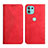 Custodia Portafoglio In Pelle Cover con Supporto Y02X per Motorola Moto Edge 20 Lite 5G Rosso