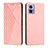 Custodia Portafoglio In Pelle Cover con Supporto Y02X per Motorola Moto Edge 30 Neo 5G Oro Rosa