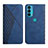 Custodia Portafoglio In Pelle Cover con Supporto Y02X per Motorola Moto Edge Lite 5G Blu