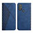 Custodia Portafoglio In Pelle Cover con Supporto Y02X per Motorola Moto G Play (2023) Blu