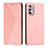 Custodia Portafoglio In Pelle Cover con Supporto Y02X per Motorola Moto G Stylus (2022) 5G Oro Rosa