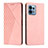 Custodia Portafoglio In Pelle Cover con Supporto Y02X per Motorola Moto X40 5G Oro Rosa