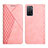 Custodia Portafoglio In Pelle Cover con Supporto Y02X per Oppo A53s 5G Oro Rosa