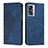 Custodia Portafoglio In Pelle Cover con Supporto Y02X per Oppo A56S 5G Blu