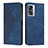 Custodia Portafoglio In Pelle Cover con Supporto Y02X per Oppo A77 5G Blu