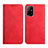 Custodia Portafoglio In Pelle Cover con Supporto Y02X per Oppo A94 5G Rosso