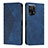 Custodia Portafoglio In Pelle Cover con Supporto Y02X per Oppo Find X5 Pro 5G Blu