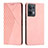 Custodia Portafoglio In Pelle Cover con Supporto Y02X per Oppo Reno9 Pro 5G Oro Rosa