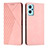 Custodia Portafoglio In Pelle Cover con Supporto Y02X per Realme 10 5G Oro Rosa