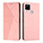 Custodia Portafoglio In Pelle Cover con Supporto Y02X per Realme 7i RMX2193 Oro Rosa