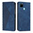 Custodia Portafoglio In Pelle Cover con Supporto Y02X per Realme C25Y Blu