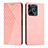 Custodia Portafoglio In Pelle Cover con Supporto Y02X per Realme C51 Oro Rosa