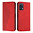 Custodia Portafoglio In Pelle Cover con Supporto Y02X per Realme Q5 5G Rosso