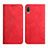 Custodia Portafoglio In Pelle Cover con Supporto Y02X per Samsung Galaxy A02 Rosso