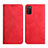 Custodia Portafoglio In Pelle Cover con Supporto Y02X per Samsung Galaxy A02s Rosso