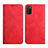 Custodia Portafoglio In Pelle Cover con Supporto Y02X per Samsung Galaxy A03s Rosso