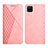 Custodia Portafoglio In Pelle Cover con Supporto Y02X per Samsung Galaxy F12 Oro Rosa