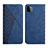 Custodia Portafoglio In Pelle Cover con Supporto Y02X per Samsung Galaxy F42 5G Blu