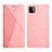 Custodia Portafoglio In Pelle Cover con Supporto Y02X per Samsung Galaxy F42 5G Oro Rosa