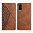 Custodia Portafoglio In Pelle Cover con Supporto Y02X per Samsung Galaxy S20 Plus Marrone