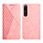 Custodia Portafoglio In Pelle Cover con Supporto Y02X per Sony Xperia 1 III Oro Rosa