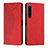 Custodia Portafoglio In Pelle Cover con Supporto Y02X per Sony Xperia 1 IV Rosso