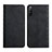 Custodia Portafoglio In Pelle Cover con Supporto Y02X per Sony Xperia 10 III SOG04 Nero