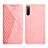 Custodia Portafoglio In Pelle Cover con Supporto Y02X per Sony Xperia 10 III SOG04 Oro Rosa
