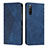 Custodia Portafoglio In Pelle Cover con Supporto Y02X per Sony Xperia 10 IV SO-52C Blu